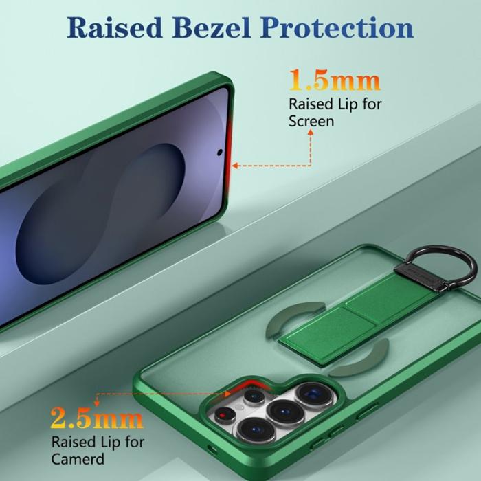 OEM - Mobilskal för Samsung Galaxy S26 Ultra Magnetiskt + Kickstand - Grön