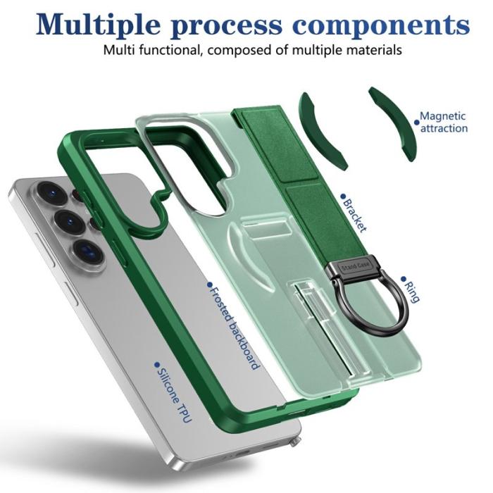 OEM - Mobilskal för Samsung Galaxy S26 Ultra Magnetiskt + Kickstand - Grön
