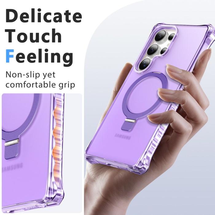 ABEEL - ABEEL Mobilskal för Samsung Galaxy S26 Ultra Magnetiskt Kickstand - Lila