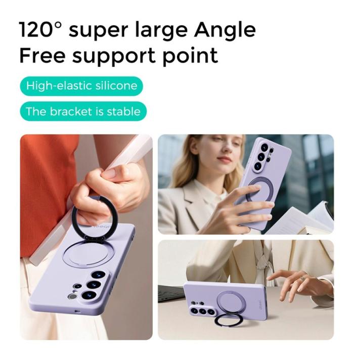 ABEEL - ABEEL Mobilskal för Samsung Galaxy S26 Ultra Magnetiskt Kickstand - Mörkblå