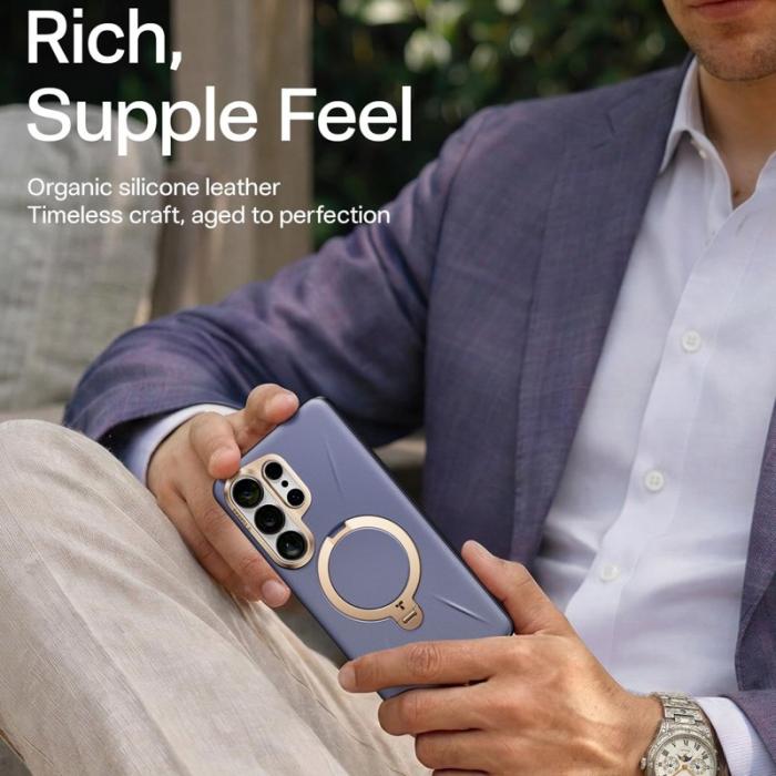 Torras - Torras Mobilskal för Samsung Galaxy S26 Ultra Magnetiskt Kickstand - Mörklila