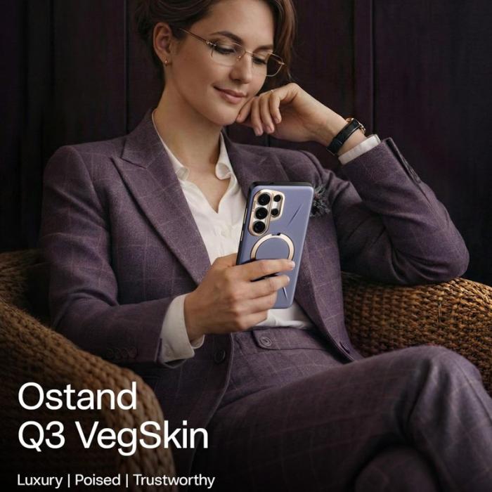 Torras - Torras Mobilskal för Samsung Galaxy S26 Ultra Magnetiskt Kickstand - Mörklila