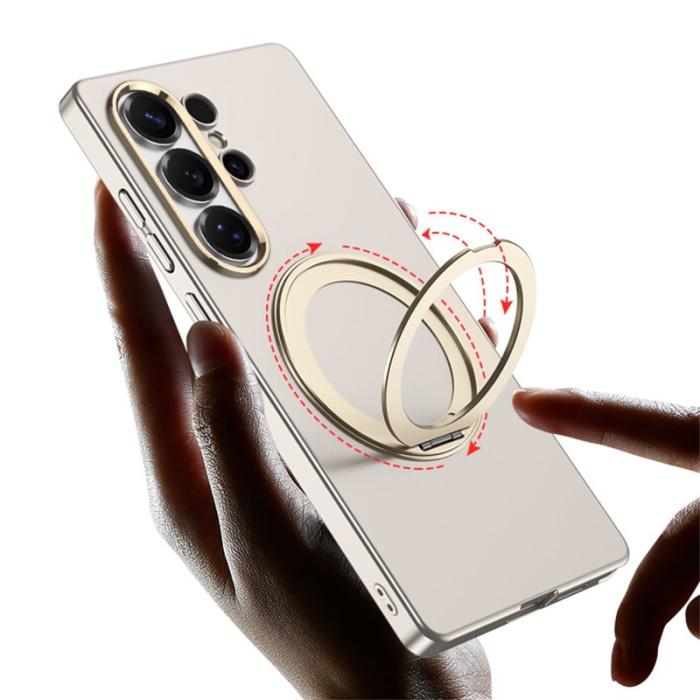 GKK - GKK Mobilskal för Samsung Galaxy S26 Ultra Magnetiskt Kickstand PC - Grå