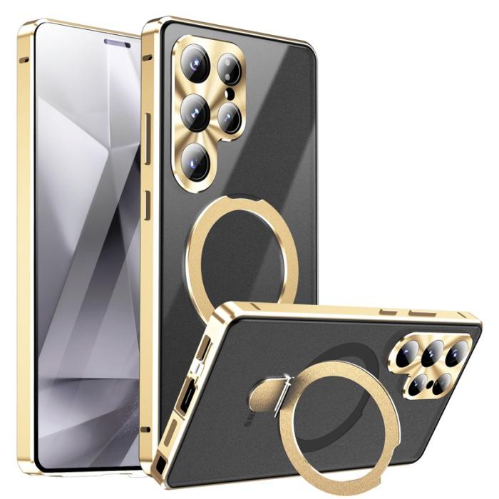 OEM - Mobilskal för Samsung Galaxy S26 Ultra Magnetiskt Kickstand PC - Guld