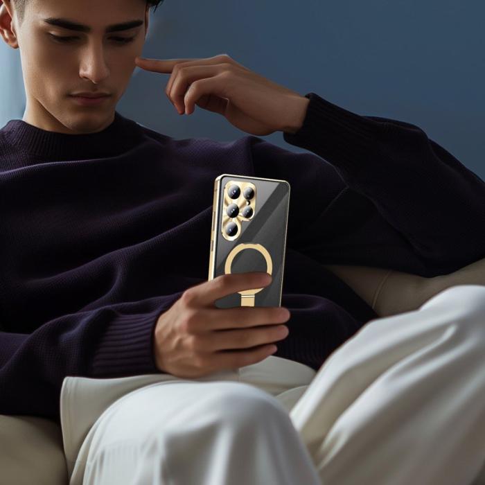 OEM - Mobilskal för Samsung Galaxy S26 Ultra Magnetiskt Kickstand PC - Svart