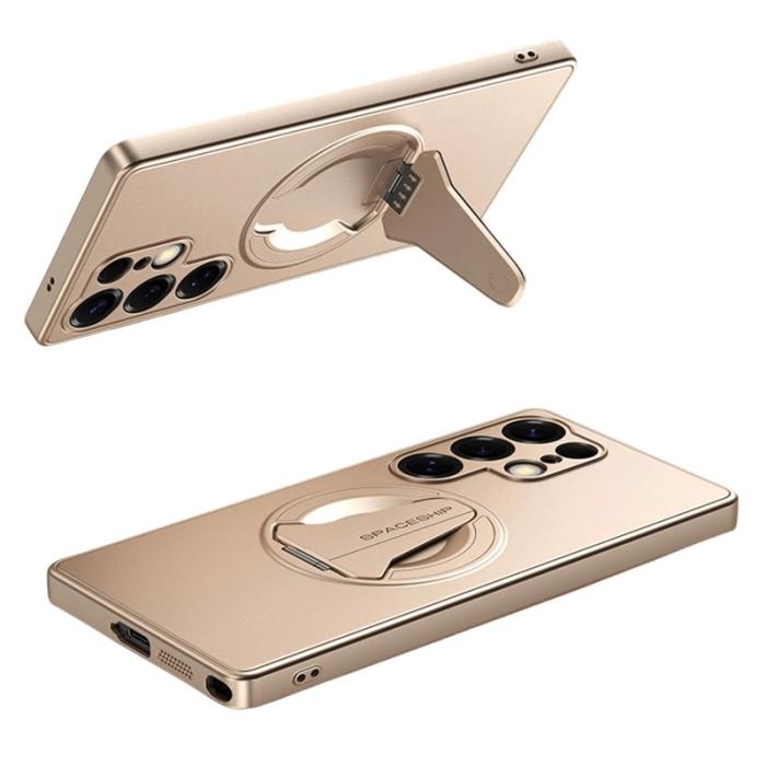 OEM - Mobilskal för Samsung Galaxy S26 Ultra Magnetiskt Kickstand PC + TPU - Öken Guld