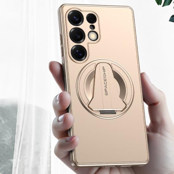 OEM - Mobilskal för Samsung Galaxy S26 Ultra Magnetiskt Kickstand PC + TPU - Öken Guld