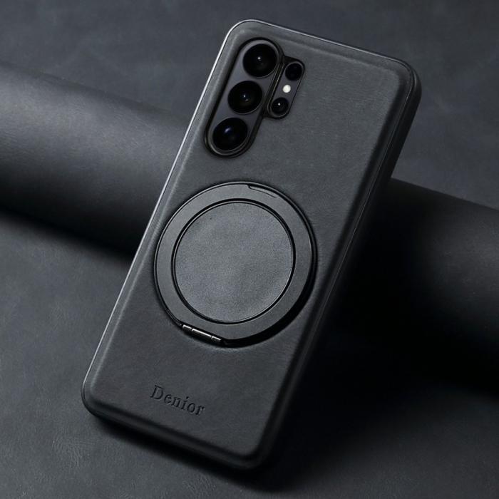 WANLONFENG - WANLONFENG Mobilskal för Samsung Galaxy S26 Ultra Magnetiskt Kickstand - Svart