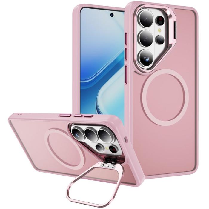 OEM - Mobilskal för Samsung Galaxy S26 Ultra Magnetiskt Kickstand Plast Rosa