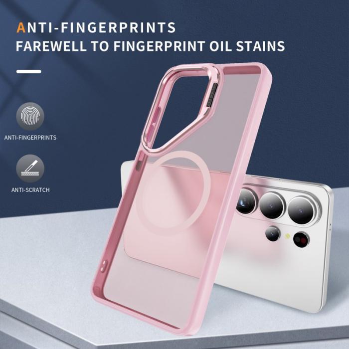 OEM - Mobilskal för Samsung Galaxy S26 Ultra Magnetiskt Kickstand Plast Rosa