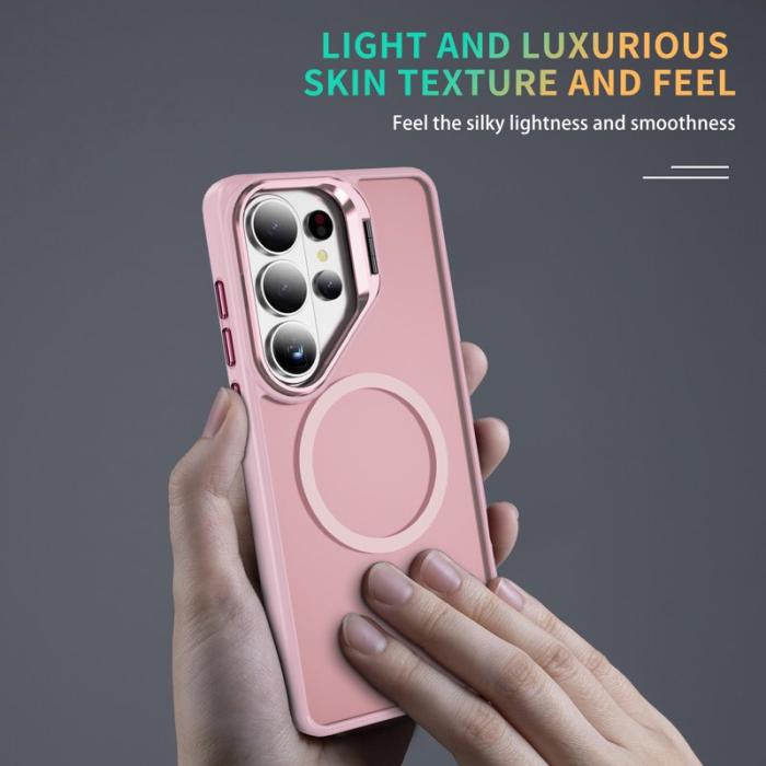 OEM - Mobilskal för Samsung Galaxy S26 Ultra Magnetiskt Kickstand Plast Rosa