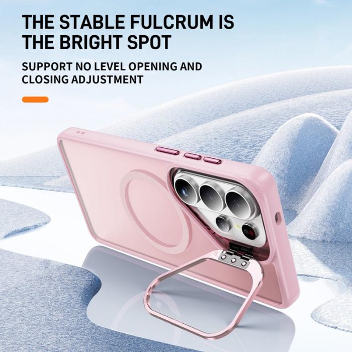 OEM - Mobilskal för Samsung Galaxy S26 Ultra Magnetiskt Kickstand Plast Rosa