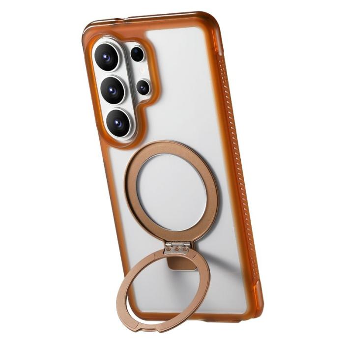 OEM - Mobilskal för Samsung Galaxy S26 Ultra Magnetiskt Kickstand TPU - Kaffe