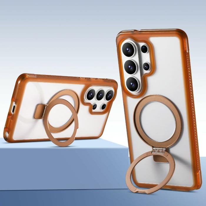 OEM - Mobilskal för Samsung Galaxy S26 Ultra Magnetiskt Kickstand TPU - Kaffe