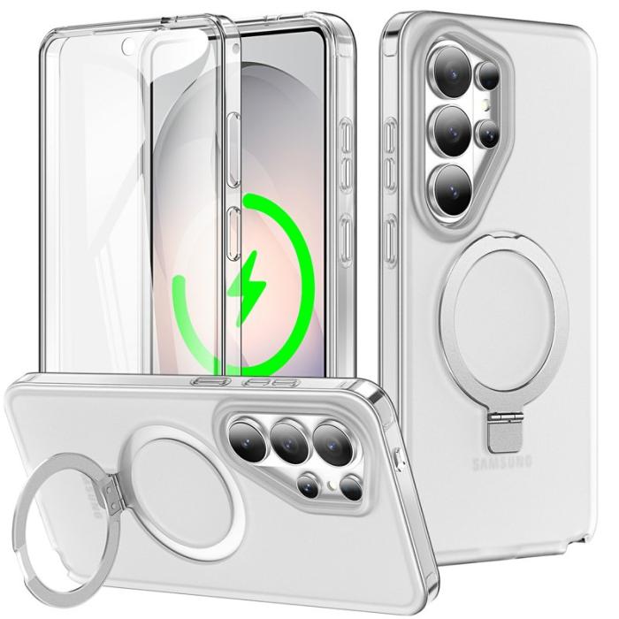 OEM - Mobilskal för Samsung Galaxy S26 Ultra Magnetiskt Kickstand - Matt Transparent