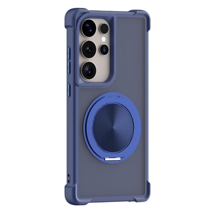 OEM - Mobilskal för Samsung Galaxy S26 Ultra Magnetiskt Kickstand TPU + PC - Mörkblå