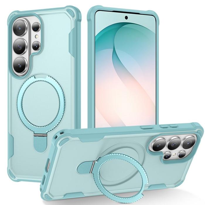 OEM - Mobilskal för Samsung Galaxy S26 Ultra Magnetiskt Kickstand TPU + PC - Sjöblå