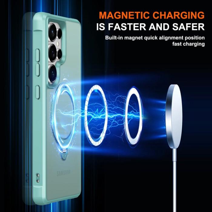 OEM - Mobilskal för Samsung Galaxy S26 Ultra Magnetiskt Kickstand TPU - Sjöblå