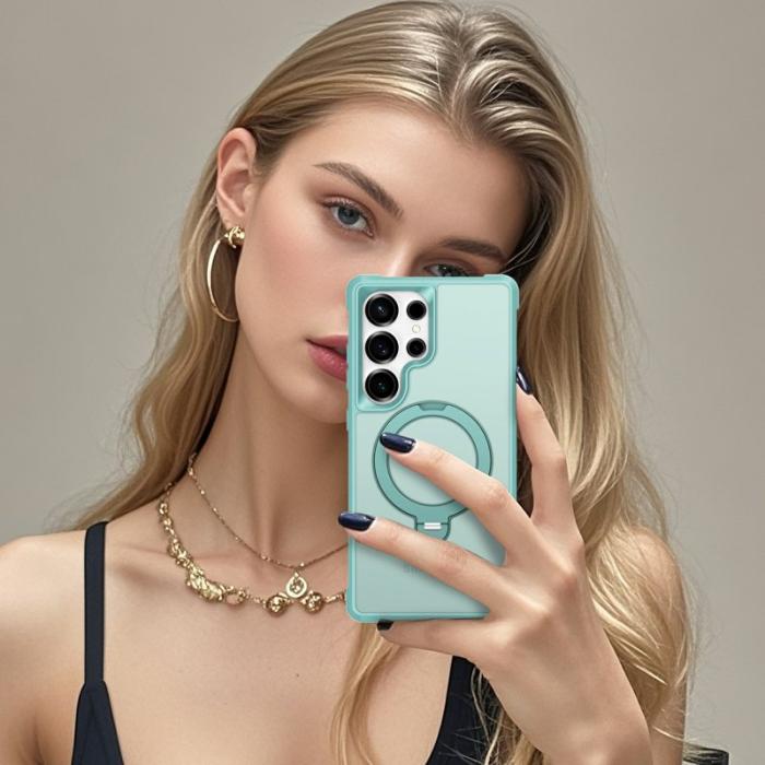 OEM - Mobilskal för Samsung Galaxy S26 Ultra Magnetiskt Kickstand TPU - Sjöblå