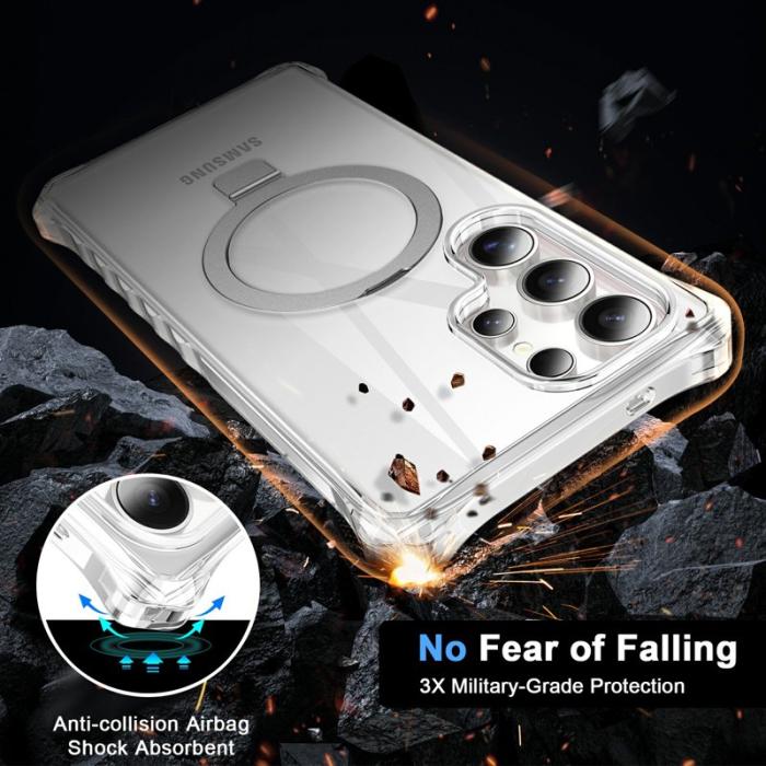 OEM - Mobilskal för Samsung Galaxy S26 Ultra Magnetiskt Kickstand - Transparent