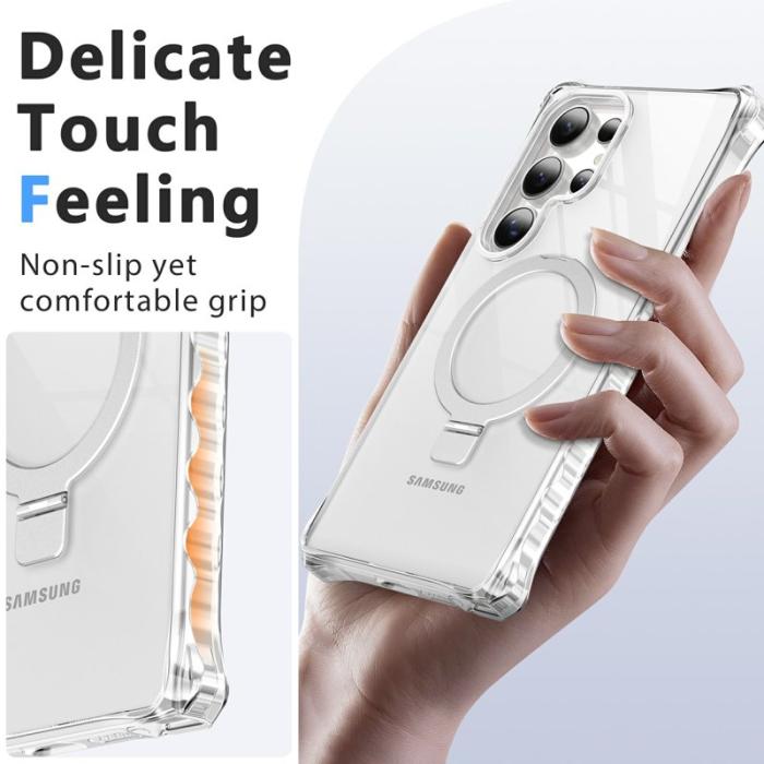 OEM - Mobilskal för Samsung Galaxy S26 Ultra Magnetiskt Kickstand - Transparent