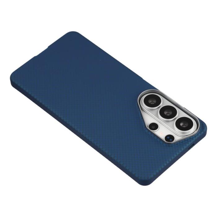 X-Level - X-Level Mobilskal för Samsung Galaxy S26 Ultra Magnetiskt Kolfiber + Metall Blå