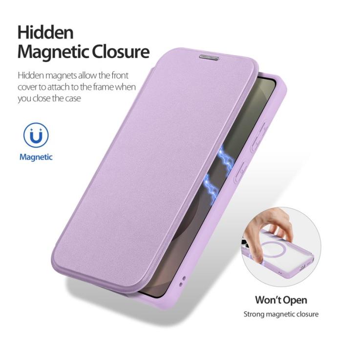Dux Ducis - Dux Ducis Mobilskal för Samsung Galaxy S26 Ultra Magnetiskt Konstläder - Lila