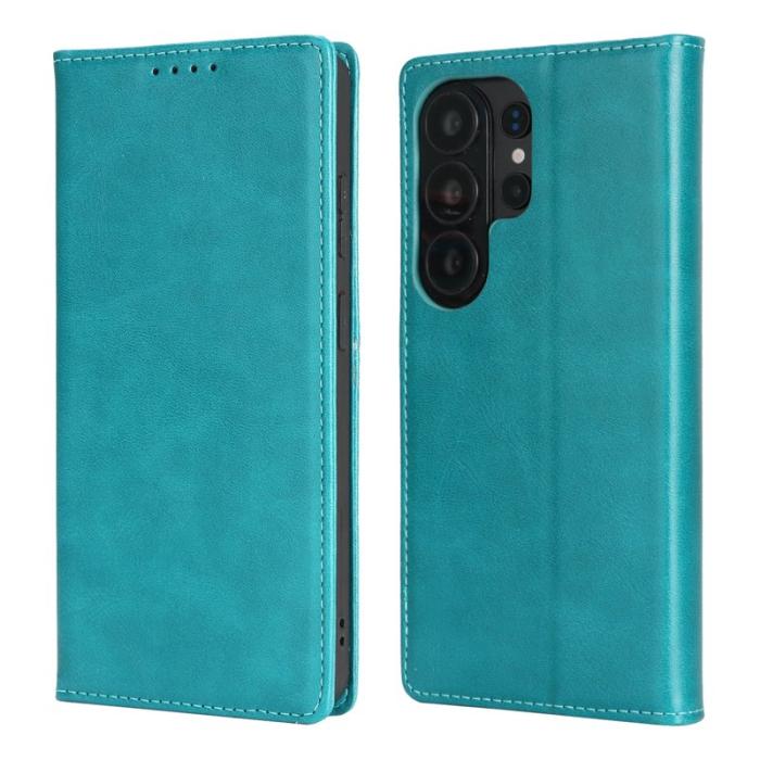 OEM - Mobilskal för Samsung Galaxy S26 Ultra Magnetiskt Konstläder - Ljusblå