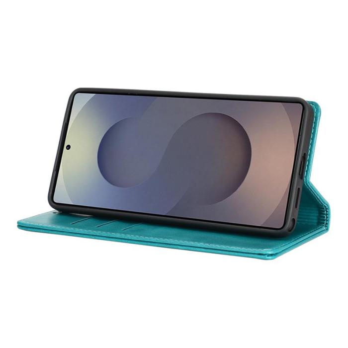 OEM - Mobilskal för Samsung Galaxy S26 Ultra Magnetiskt Konstläder - Ljusblå