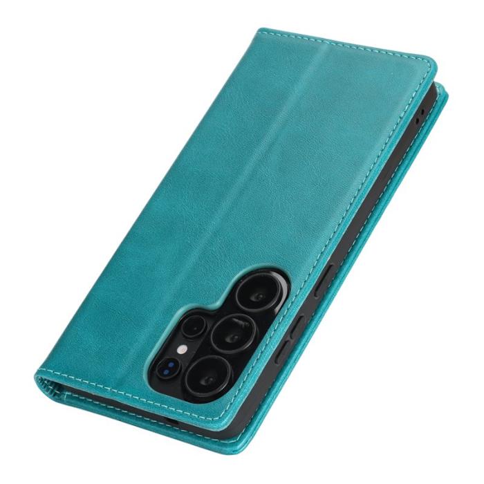 OEM - Mobilskal för Samsung Galaxy S26 Ultra Magnetiskt Konstläder - Ljusblå