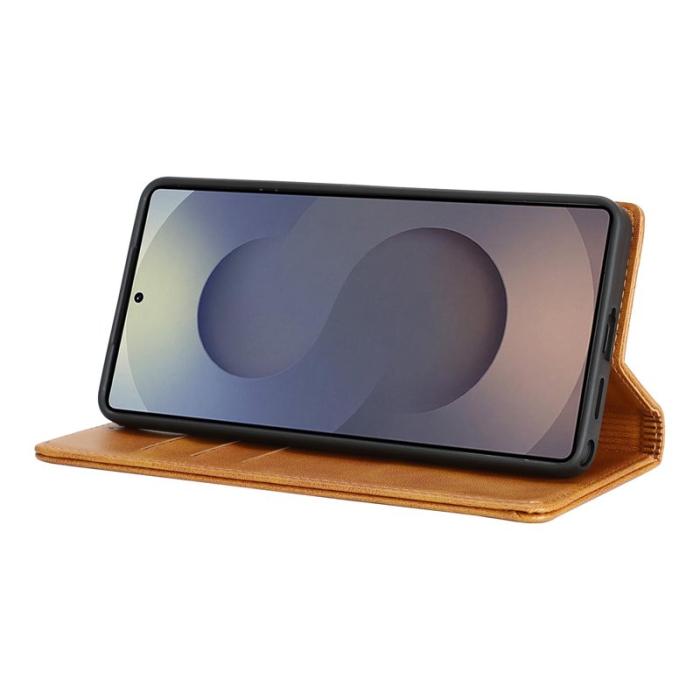 OEM - Mobilskal för Samsung Galaxy S26 Ultra Magnetiskt Konstläder - Ljusbrun