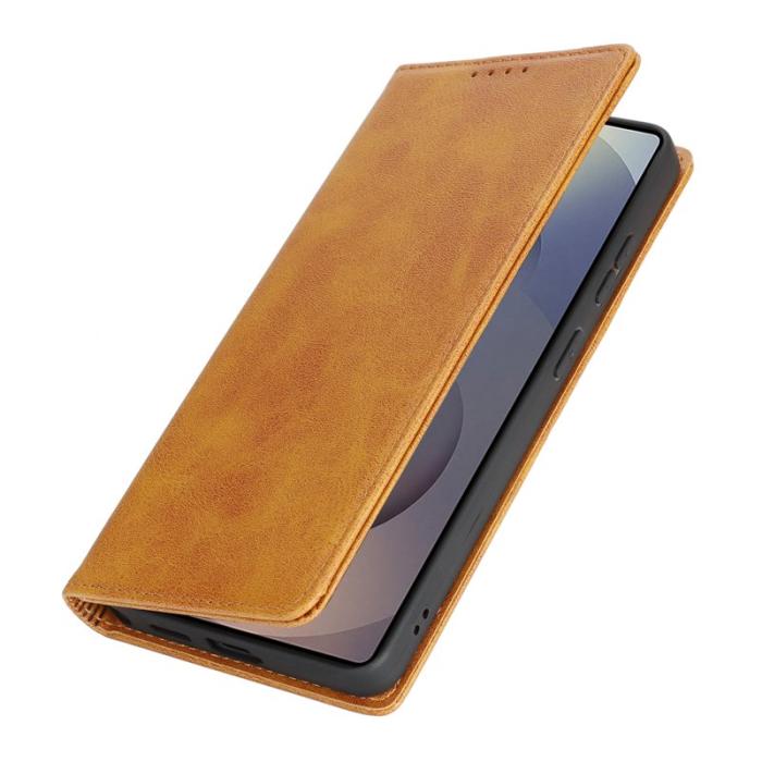 OEM - Mobilskal för Samsung Galaxy S26 Ultra Magnetiskt Konstläder - Ljusbrun