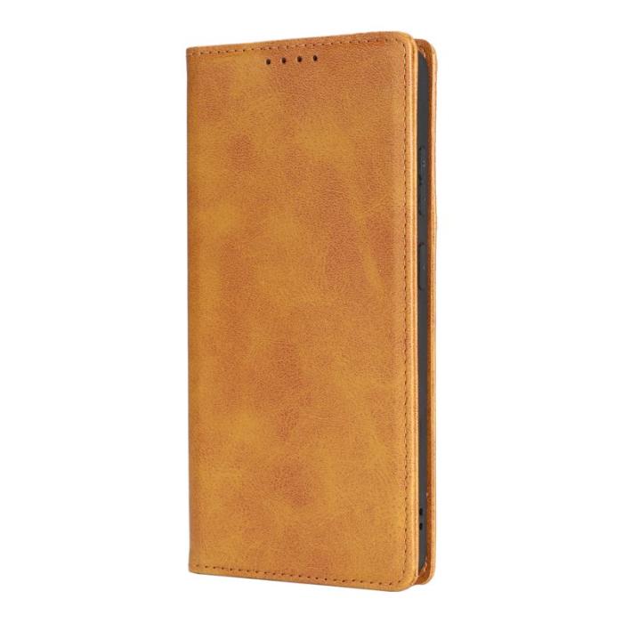 OEM - Mobilskal för Samsung Galaxy S26 Ultra Magnetiskt Konstläder - Ljusbrun