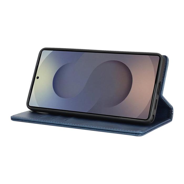 OEM - Mobilskal för Samsung Galaxy S26 Ultra Magnetiskt Konstläder - Mörkblå