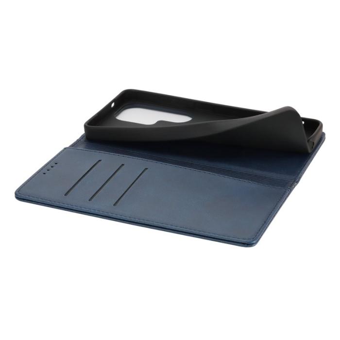 OEM - Mobilskal för Samsung Galaxy S26 Ultra Magnetiskt Konstläder - Mörkblå