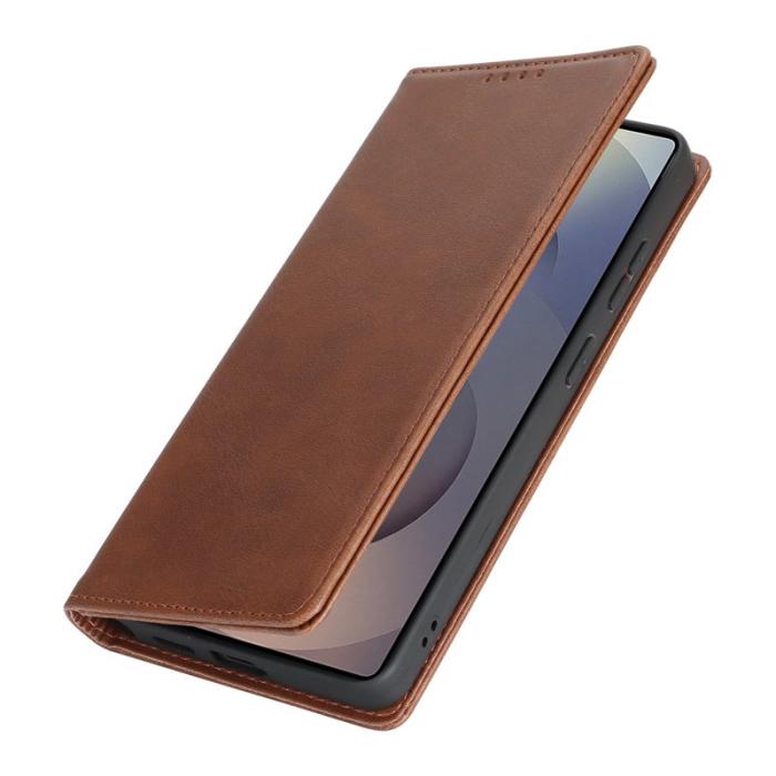 OEM - Mobilskal för Samsung Galaxy S26 Ultra Magnetiskt Konstläder - Mörkbrun