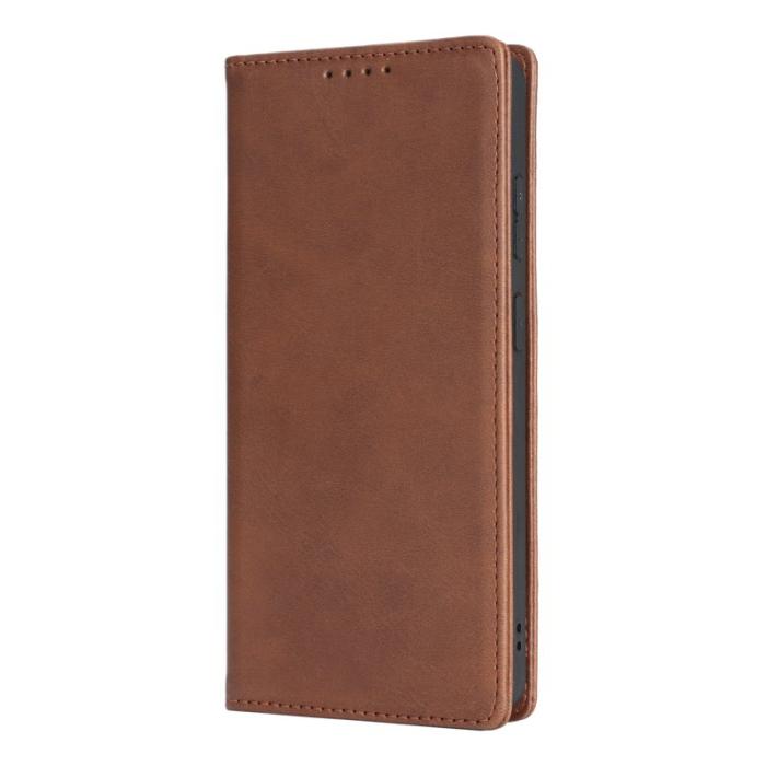 OEM - Mobilskal för Samsung Galaxy S26 Ultra Magnetiskt Konstläder - Mörkbrun