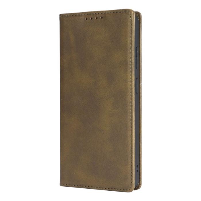 OEM - Mobilskal för Samsung Galaxy S26 Ultra Magnetiskt Konstläder - Mörkgrön