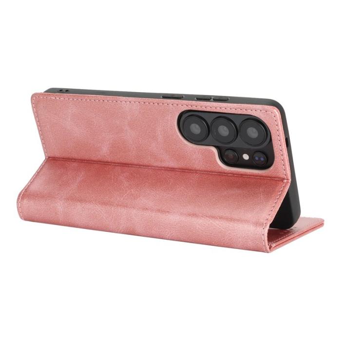 OEM - Mobilskal för Samsung Galaxy S26 Ultra Magnetiskt Konstläder - Roséguld
