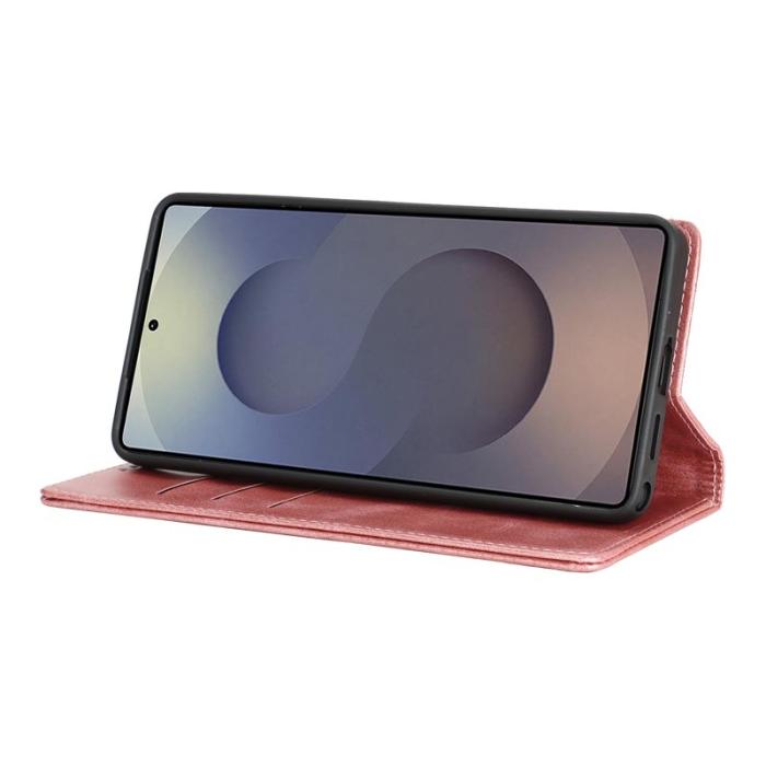 OEM - Mobilskal för Samsung Galaxy S26 Ultra Magnetiskt Konstläder - Roséguld