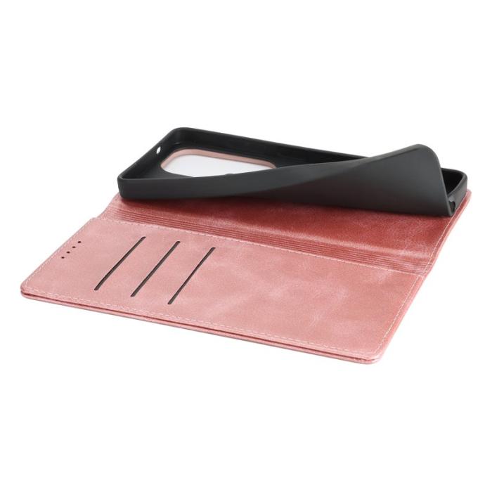 OEM - Mobilskal för Samsung Galaxy S26 Ultra Magnetiskt Konstläder - Roséguld