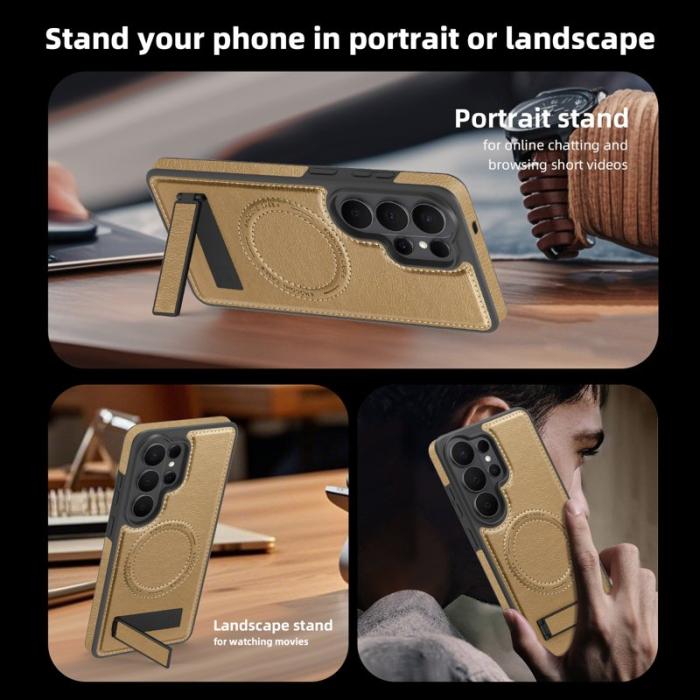 OEM - Mobilskal för Samsung Galaxy S26 Ultra Magnetiskt med Kickstand - Guld