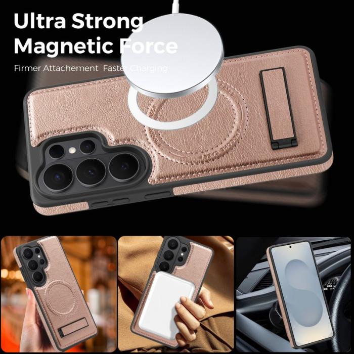 OEM - Mobilskal för Samsung Galaxy S26 Ultra Magnetiskt med Kickstand - Roséguld