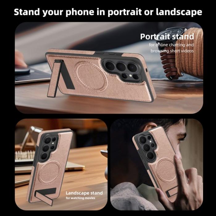 OEM - Mobilskal för Samsung Galaxy S26 Ultra Magnetiskt med Kickstand - Roséguld