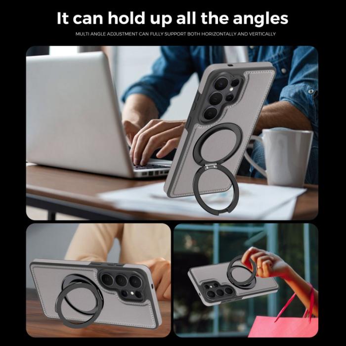 OEM - Mobilskal för Samsung Galaxy S26 Ultra Magnetiskt med Ring - Grå