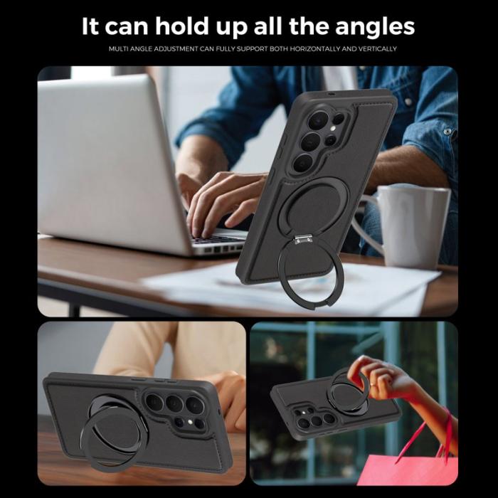 OEM - Mobilskal för Samsung Galaxy S26 Ultra Magnetiskt med Ring - Svart