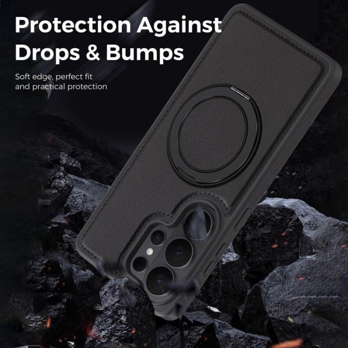 OEM - Mobilskal för Samsung Galaxy S26 Ultra Magnetiskt med Ring - Svart