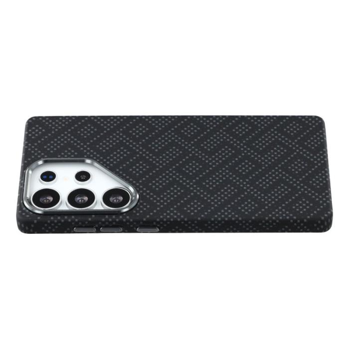 OEM - Mobilskal för Samsung Galaxy S26 Ultra Magnetiskt PC - Geometrisk mönster - Grå