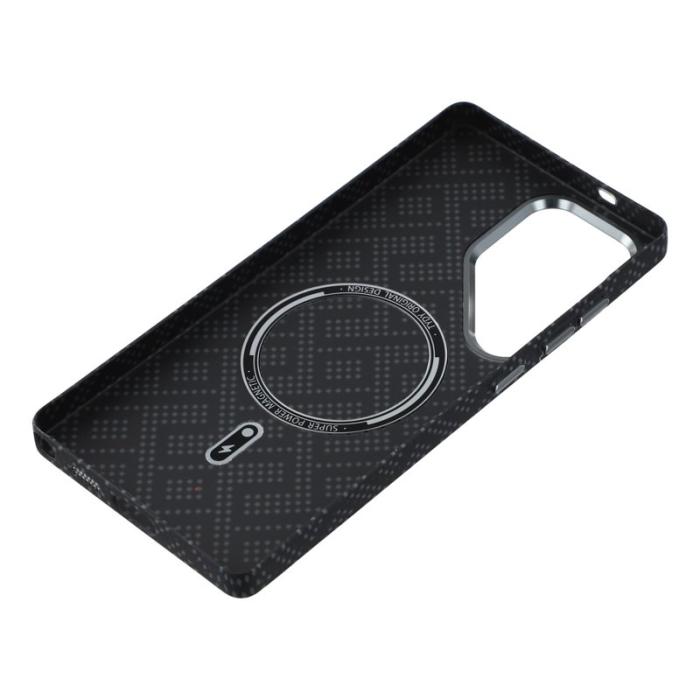 OEM - Mobilskal för Samsung Galaxy S26 Ultra Magnetiskt PC - Geometrisk mönster - Grå