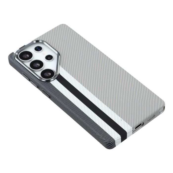 OEM - Mobilskal för Samsung Galaxy S26 Ultra Magnetiskt PC - Gråa ränder